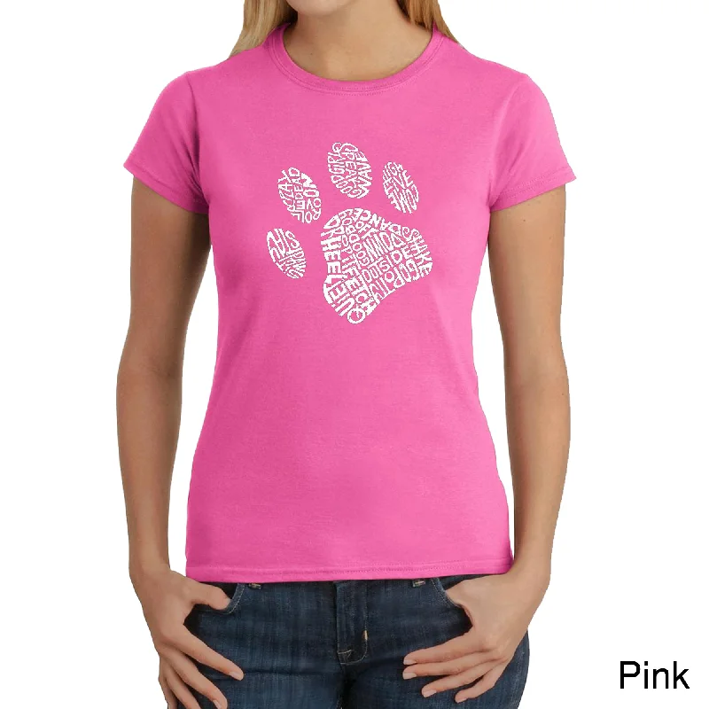 Dog Paw  - Women's Word Art T-ShirtCultural T-Shirts