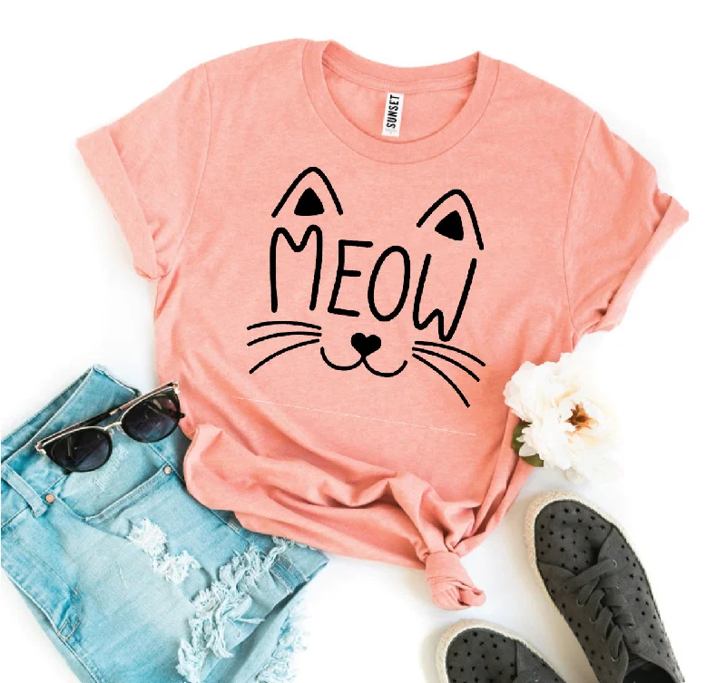 Meow Cat Face T-ShirtThermal T-Shirts