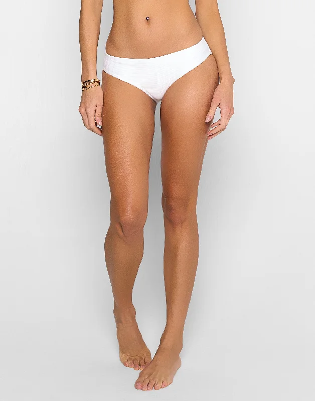 Kate Full Bottom - White Rib