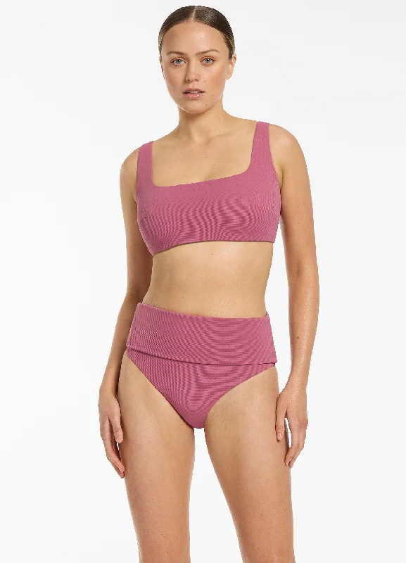 SwimlightIsla Rib E-F Tank Bikini Top - Mauve