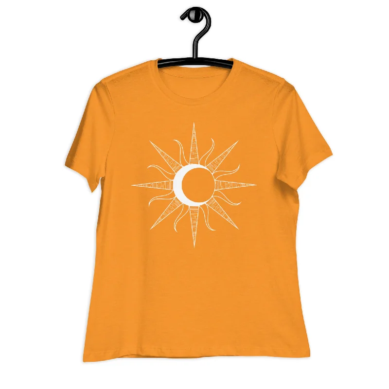 The Sun & Moon Women's Relaxed T-ShirtAsymmetrical T-Shirts