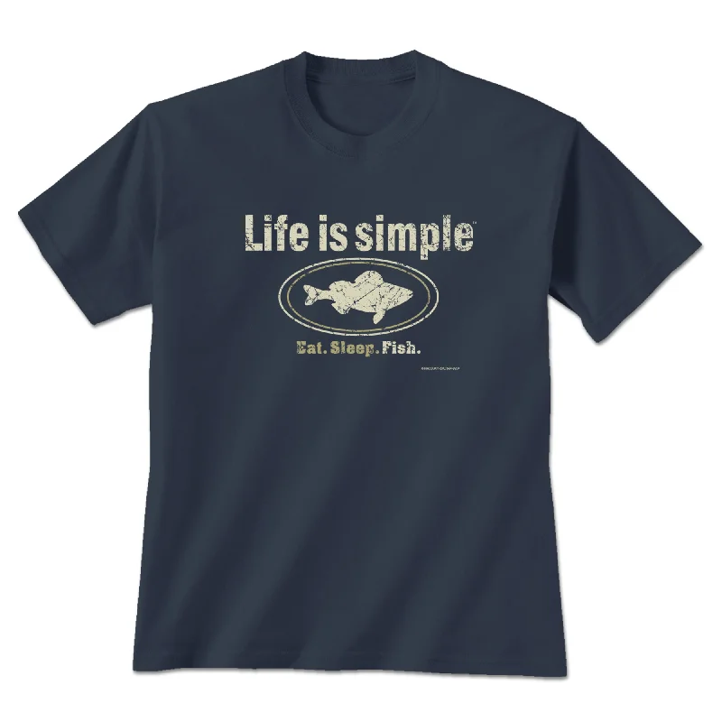 Life is Simple Fish T-ShirtButton-Up T-Shirts