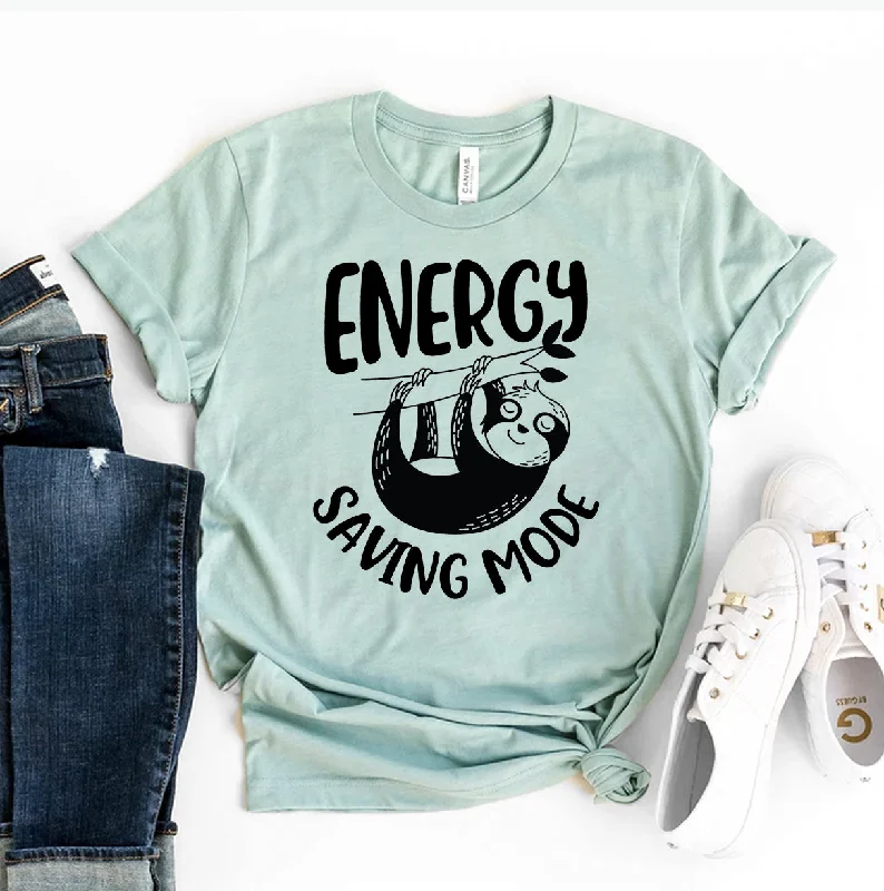 Energy Saving Mode T-ShirtMetallic T-Shirts