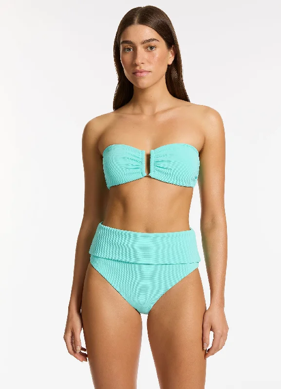 SwimbrightIsla Rib U Trim Bandeau Bikini Top - Dolce