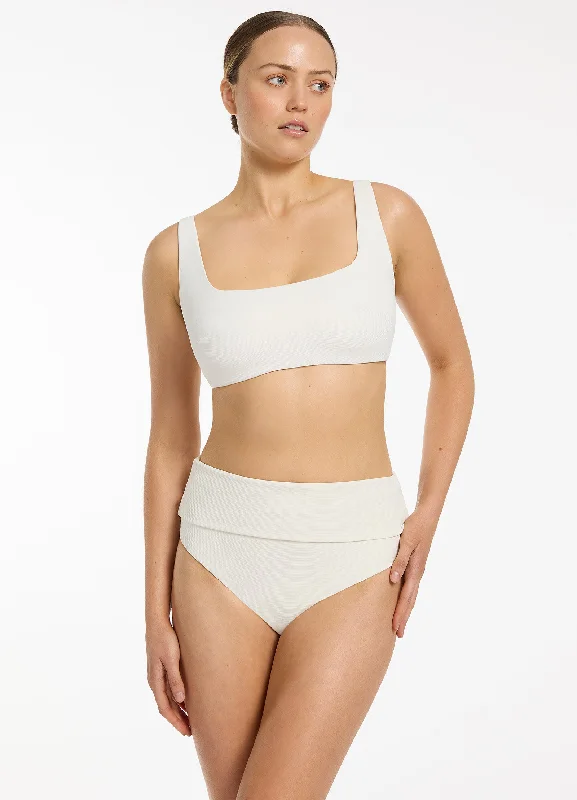 SwimwrapIsla Rib E-F Tank Bikini Top - Cream