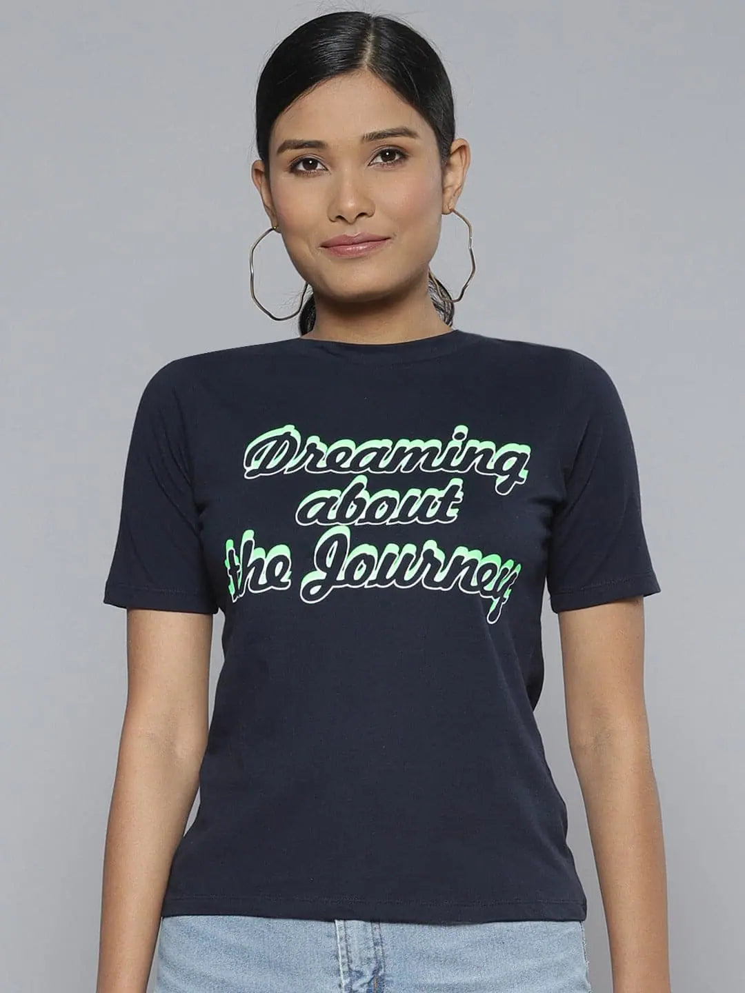 Women Navy DREAMING ABOUT THE JOURNEY T-ShirtLounge T-Shirts