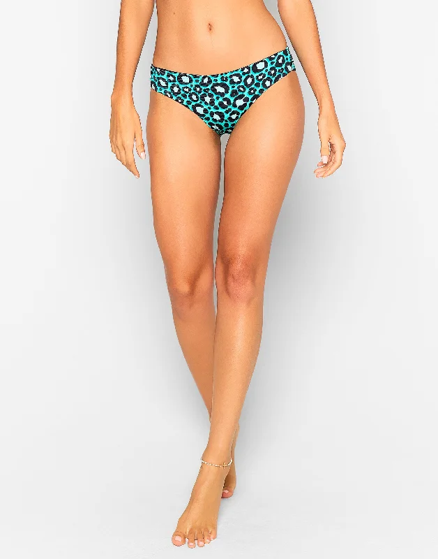 Kate Full Bottom - Teal Leopard