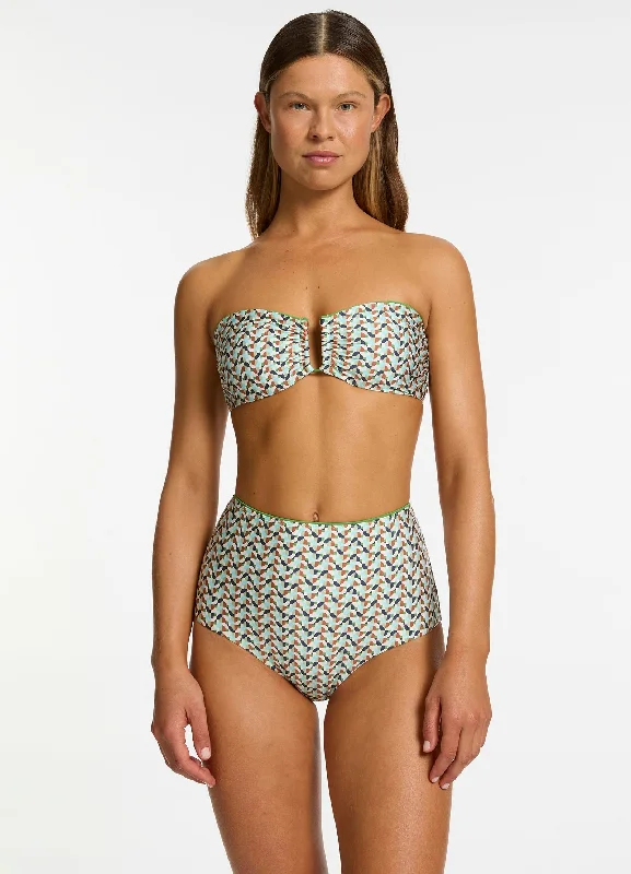 SwimshieldAcacia U Trim Bandeau Bikini Top - Multi