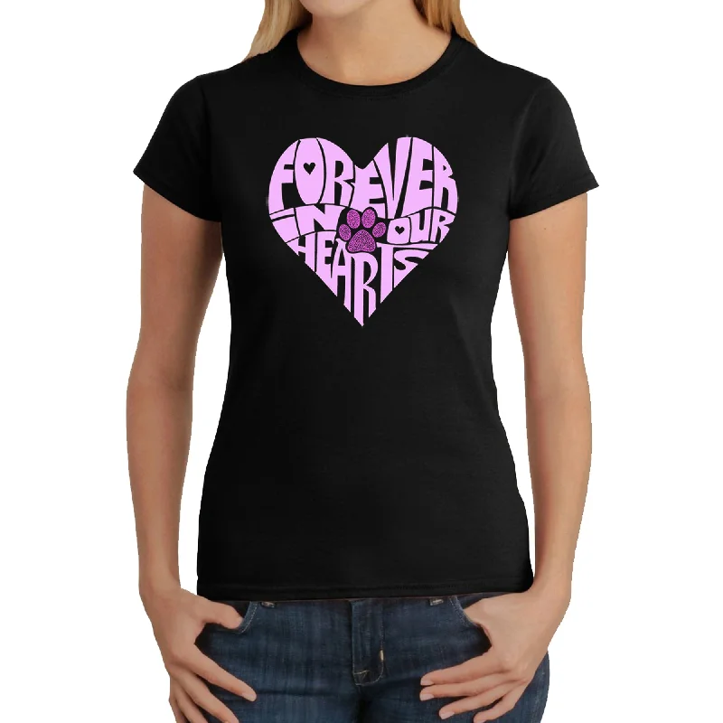 Forever In Our Hearts - Women's Word Art T-ShirtCasual T-Shirts