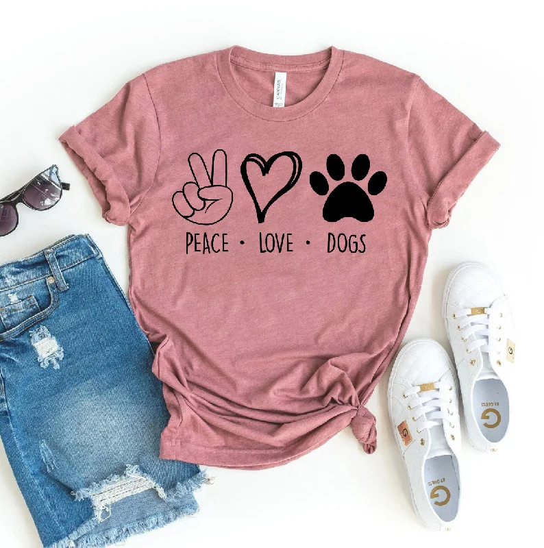 Peace Love Dogs T-ShirtPainted T-Shirts