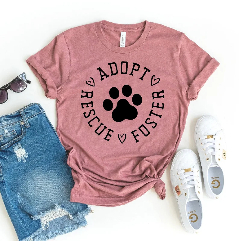 Adopt Rescue Foster T-ShirtBand Merch T-Shirts