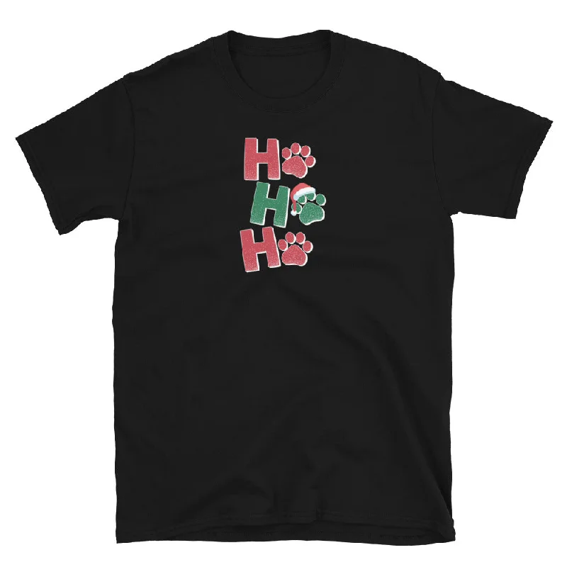 Ho Ho Ho Paw Print T-ShirtCycling T-Shirts