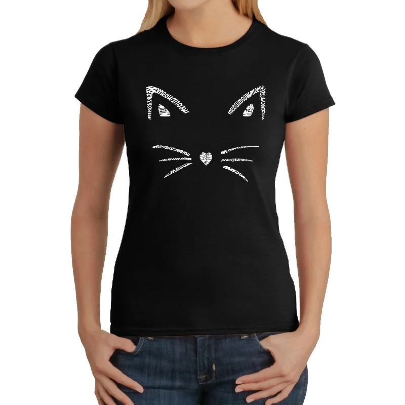 Whiskers  - Women's Word Art T-ShirtLogo T-Shirts