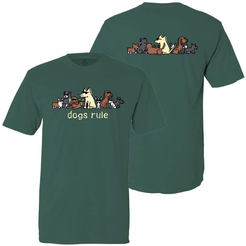 Teddy the Dog™ Dogs Rule T-ShirtCrewneck T-Shirts