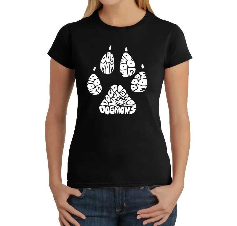 Dog Mom  - Women's Word Art T-ShirtRetro T-Shirts