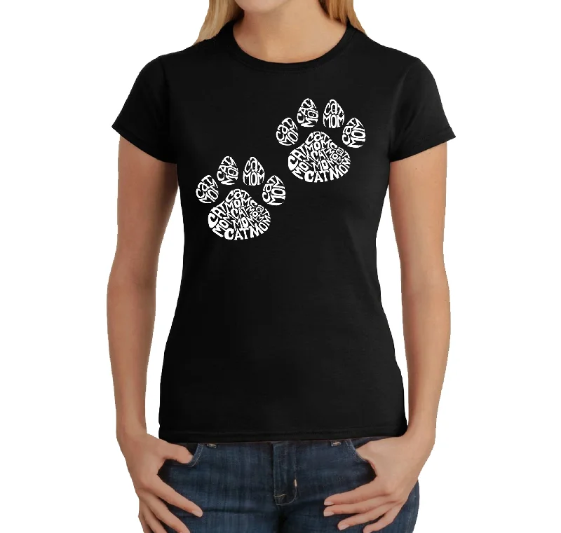 Cat Mom  - Women's Word Art T-ShirtButton-Up T-Shirts