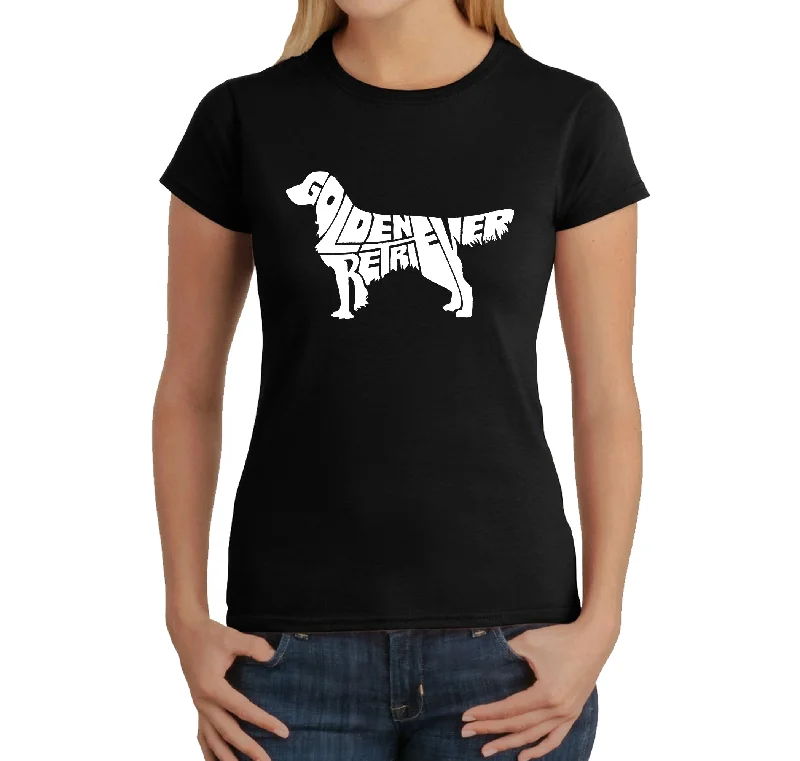 Golden Retriever - Women's Word Art T-ShirtSheer T-Shirts