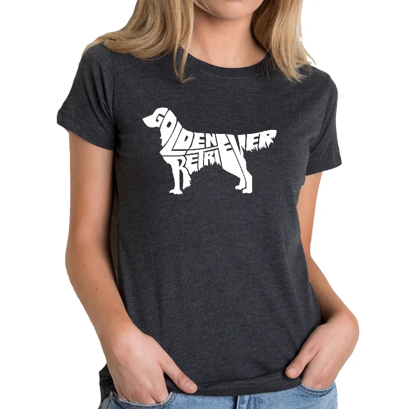 Golden Retriever - Women's Premium Blend Word Art T-ShirtLayered T-Shirts