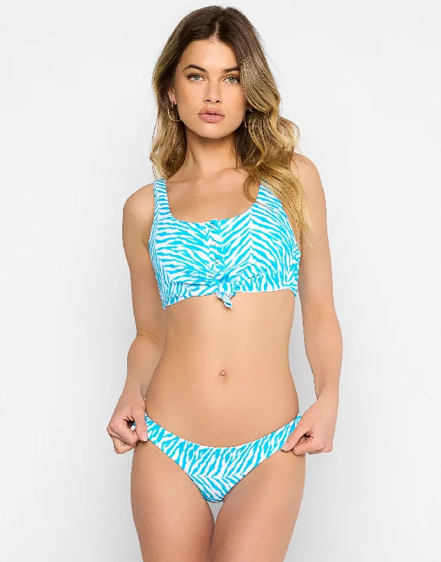 SwimseaSage Knot Top - Seablue Tiger