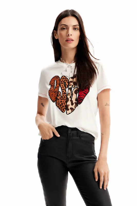 Animal Print Patch T-Shirt By DesigualSkateboard T-Shirts