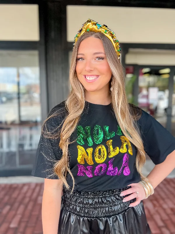 Nola Nola Nola-T-Shirt-BlackPolyester T-Shirts