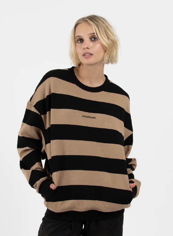 CrewnecktextureStripe Game Crew - Tiny