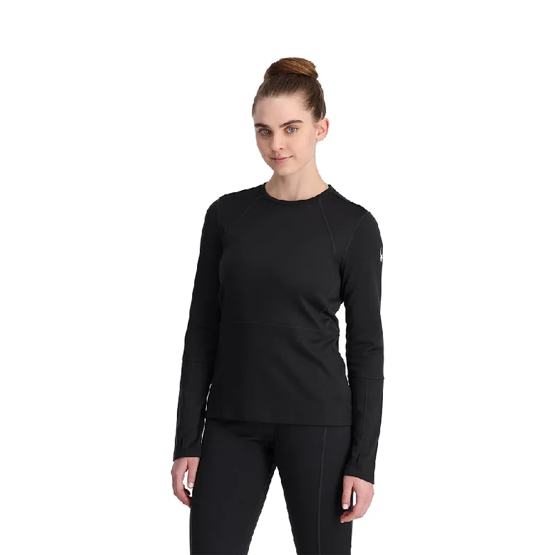 CrewneckanalyticsWomens Stretch Charger Crew - Black