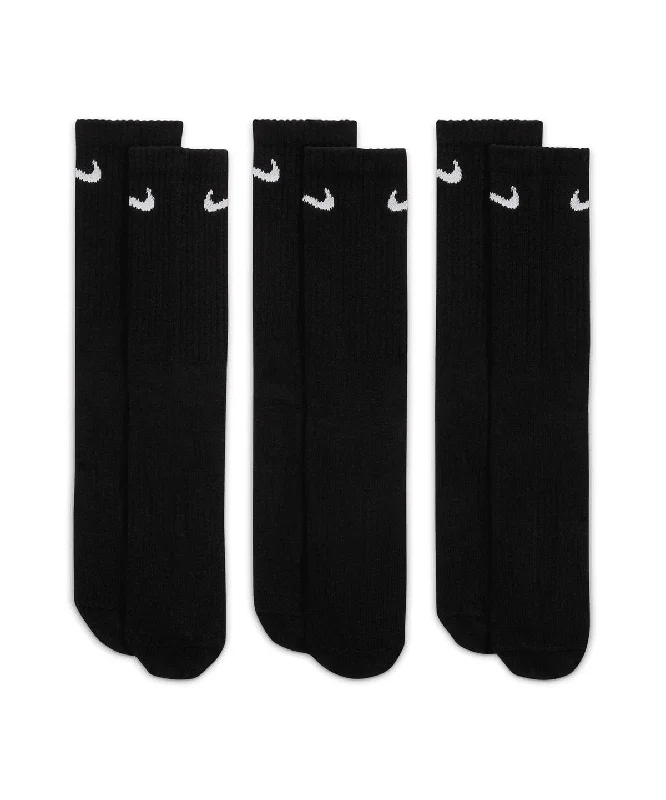 CrewneckvirtualBlack/White - Nike everyday crew socks (3 pairs)