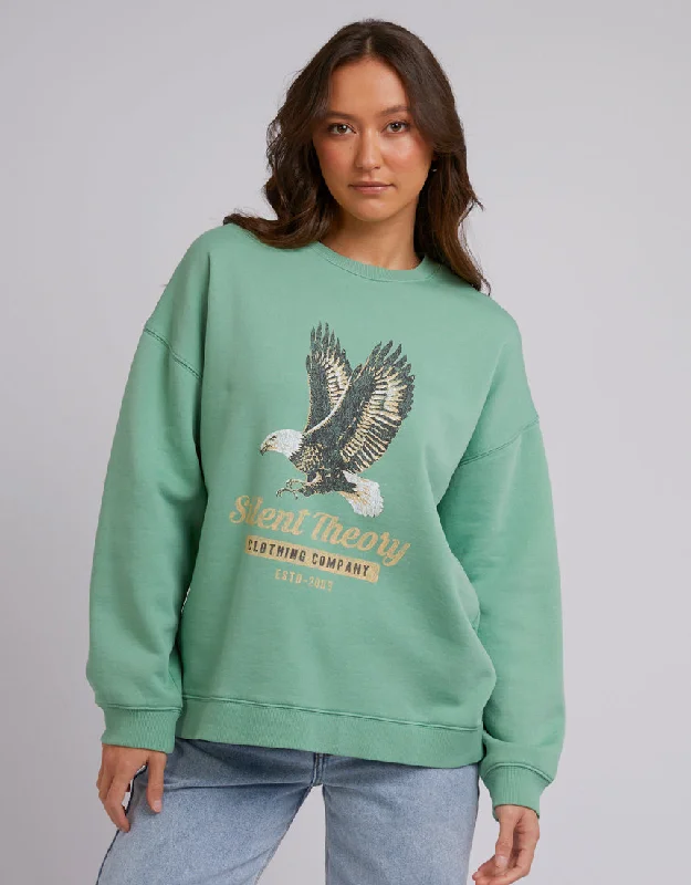 CrewneckunityBorn To Fly Crew Sage