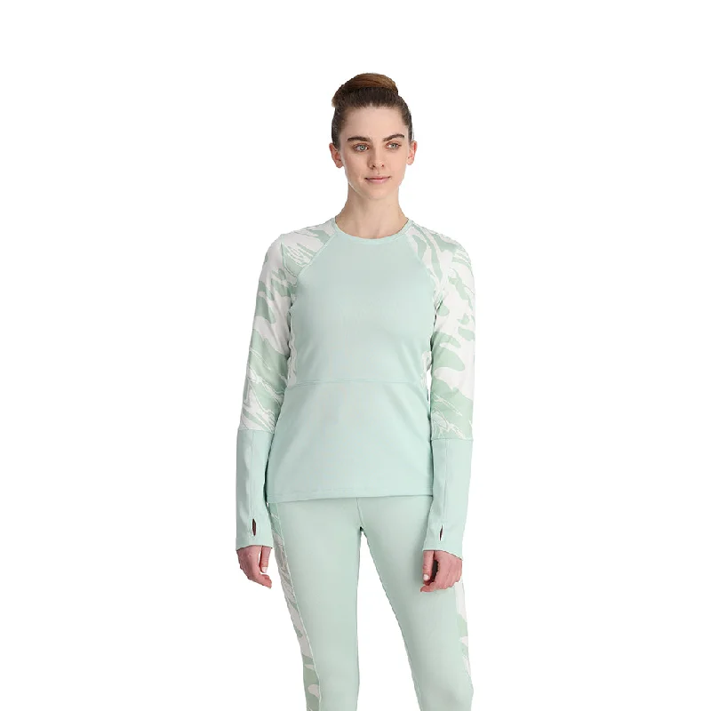 CrewneckplatformWomens Stretch Charger Crew - Wintergreen