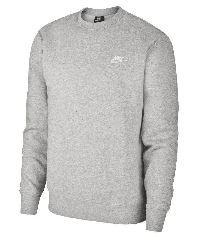 CrewneckdeviceDark Grey Heather/White - Nike Club crew