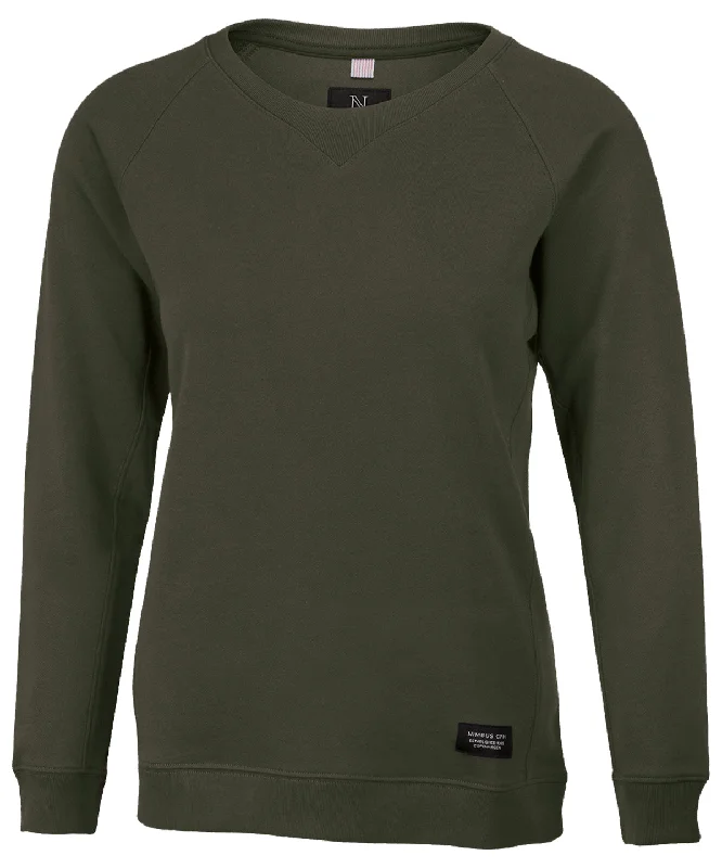 CrewneckcyberOlive - Women’s Newport – luxury lightweight crewneck