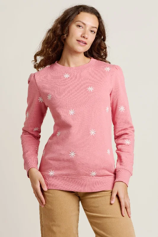 CrewneckseamEmbroidered Crew Neck Sweatshirt