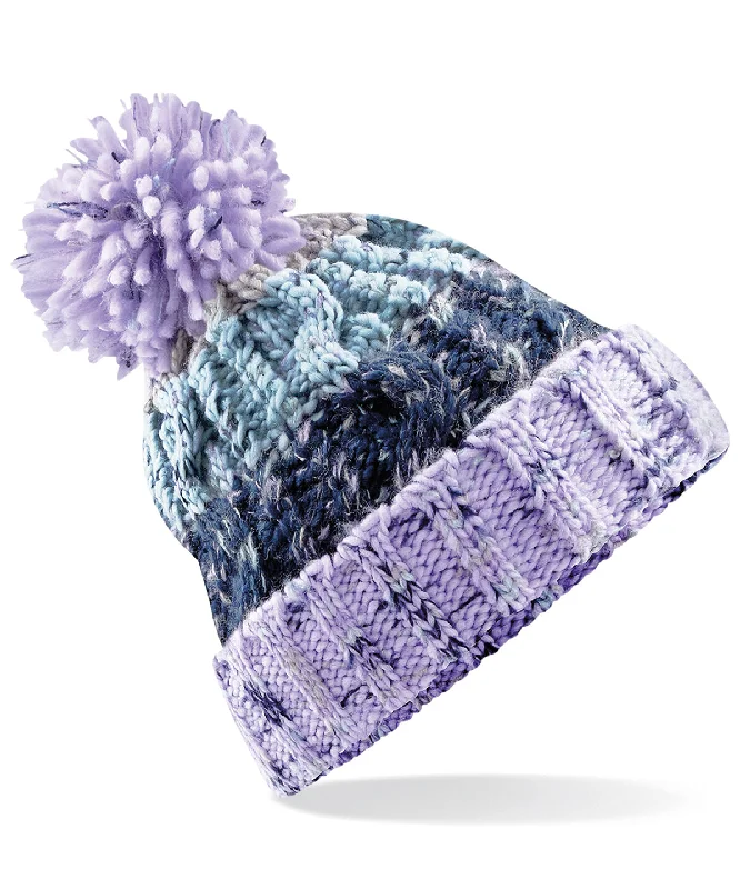 CrewneckfashionLavender Fizz - Corkscrew pom pom beanie