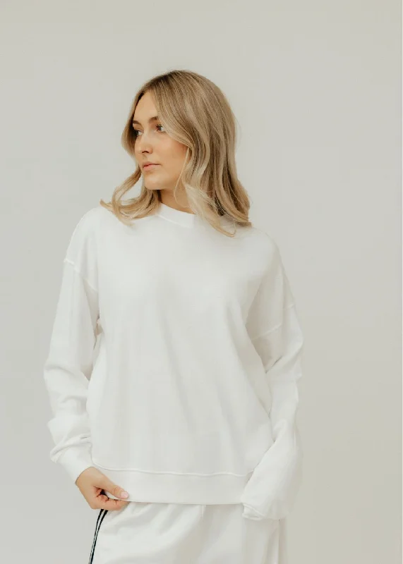 CrewneckgadgetVelvet Abbot Crewneck in White