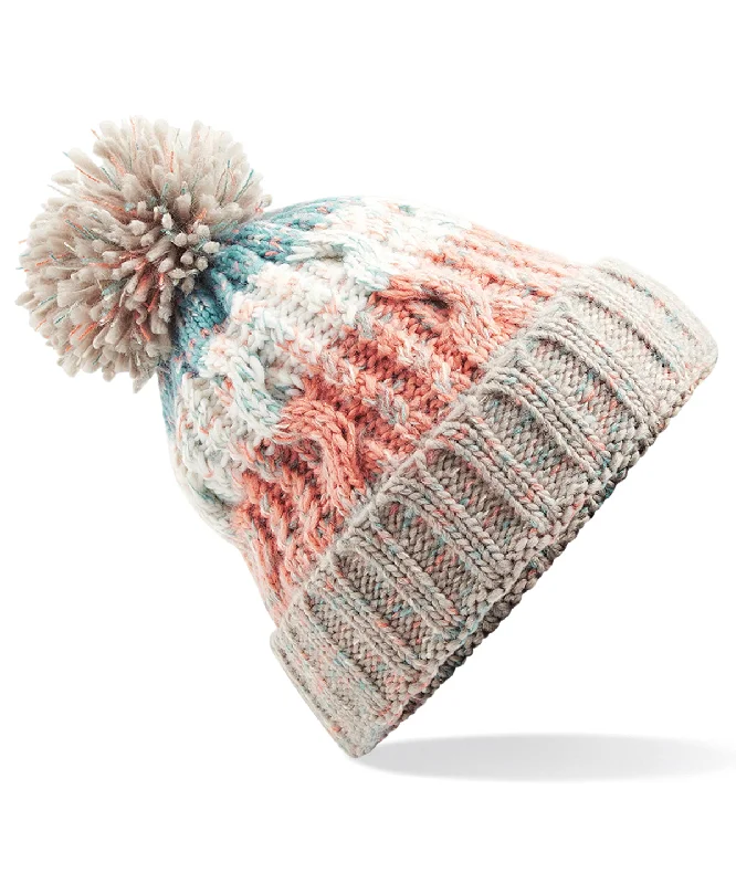 CrewneckarMilkshake Mix - Corkscrew pom pom beanie