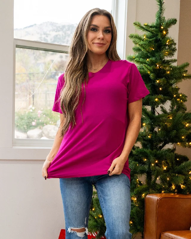 CrewnecktraditionsCrewneck Top - Magenta FINAL SALE