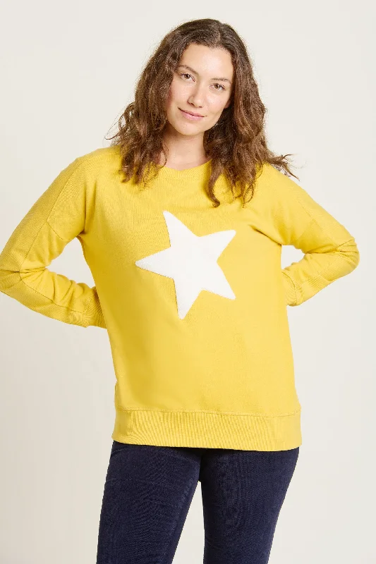 CrewneckwovenStar Crew Neck Sweatshirt