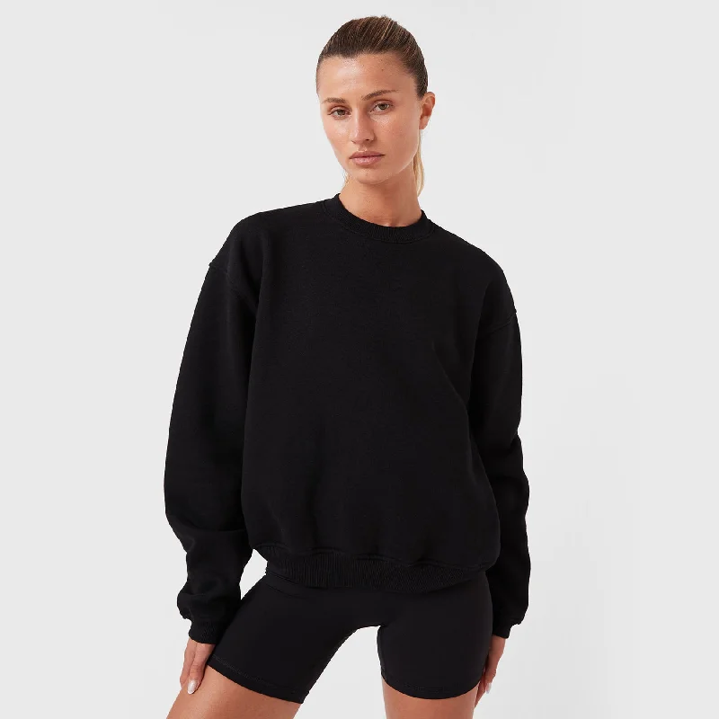 CrewneckcraftREC GEN - Float Fleece Crew Black