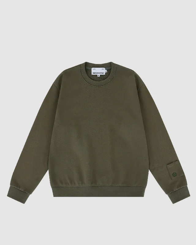 CrewneckcraftOlive Green Uniform Crewneck