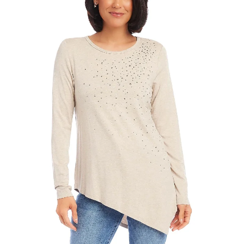 Womens Embellished Long Sleeve Pullover TopPullovermodern