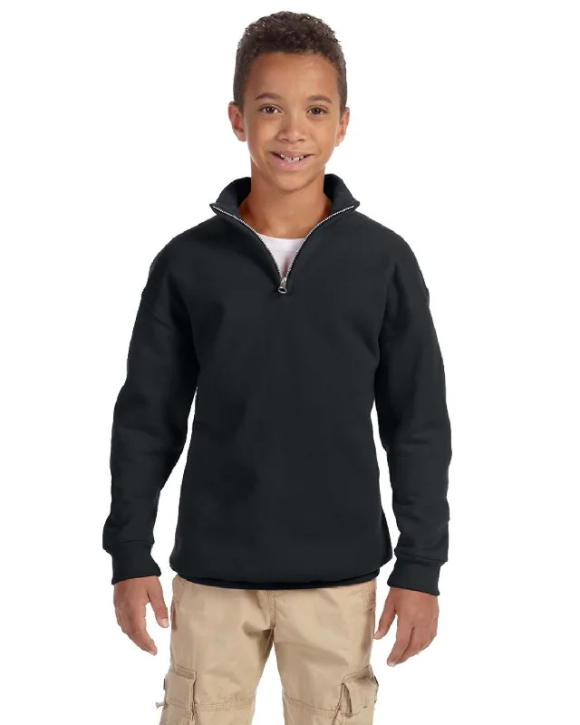 Limited Edition HoodiesJerzees 995Y Youth NuBlend Quarter-Zip Cadet Collar Sweatshirt