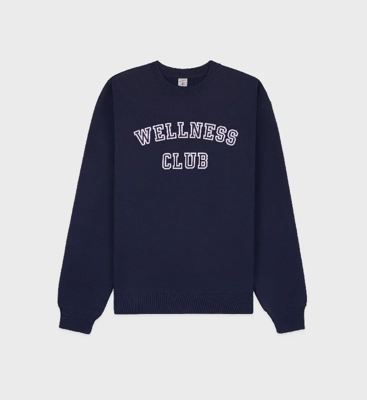 Outdoor SweatshirtsWellness Club Crewneck - Navy/White