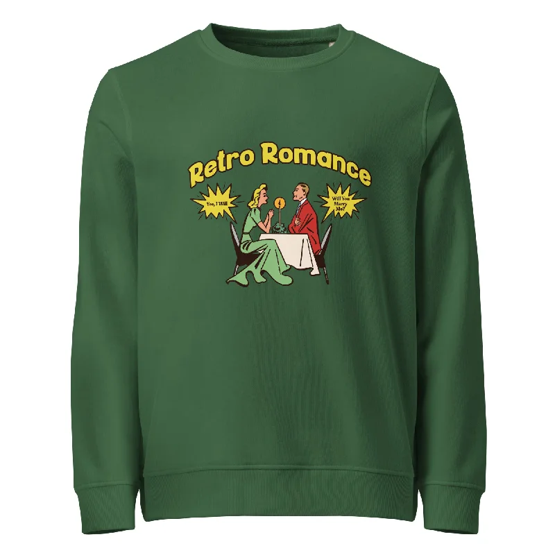 Wool Blend SweatshirtsRetro Romance Graphic Organic Sweatshirt