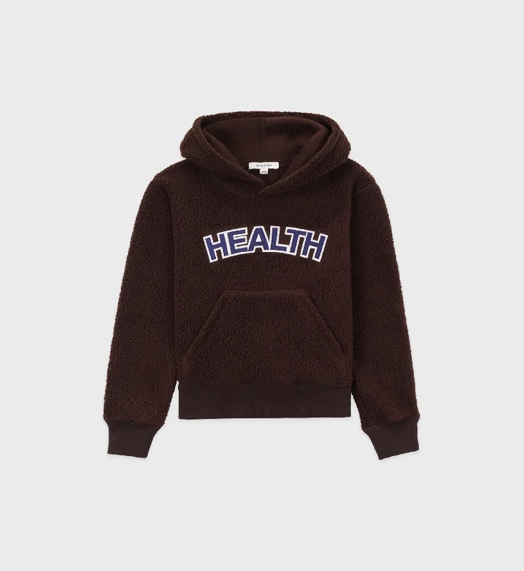 Oversized HoodiesSherpa Health Hoodie - Chocolate