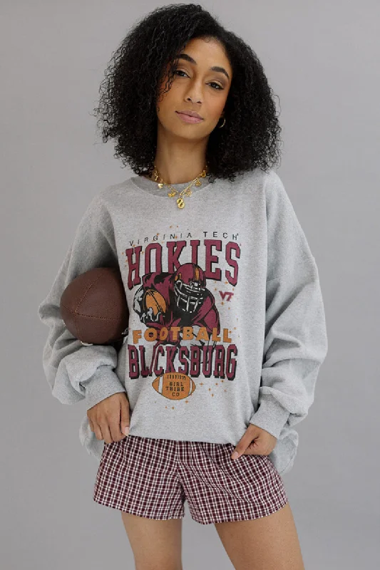 Windbreaker SweatshirtsVirginia Tech: Hokies Football Retro Sweatshirt