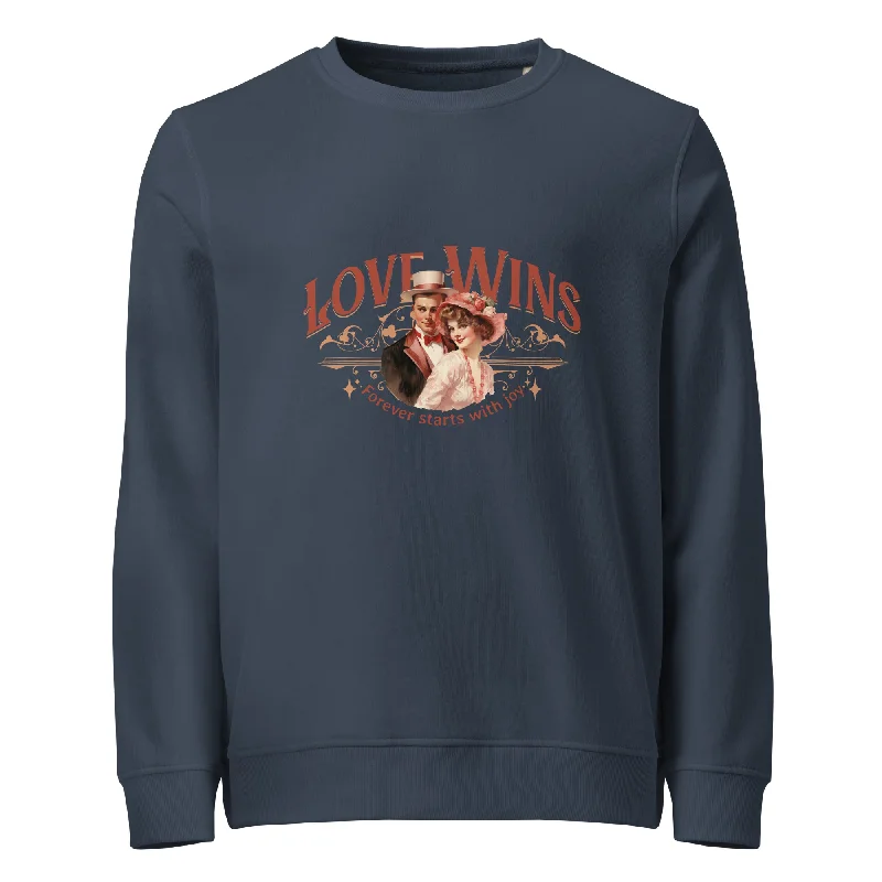 Hiking HoodiesLove Wins Graphic Organic Sweatshirt