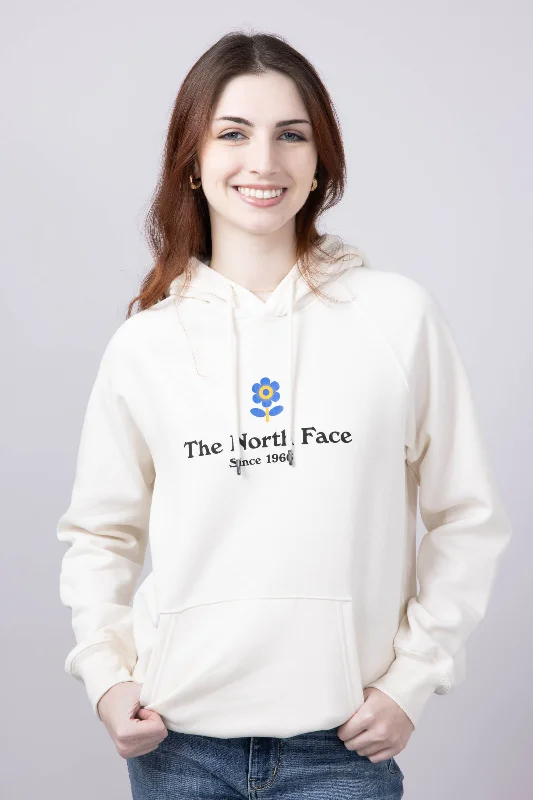 Cashmere HoodiesThe North Face Strange Colorful World Hoodie for Women in White Dune | NF0A8B9N-QLI