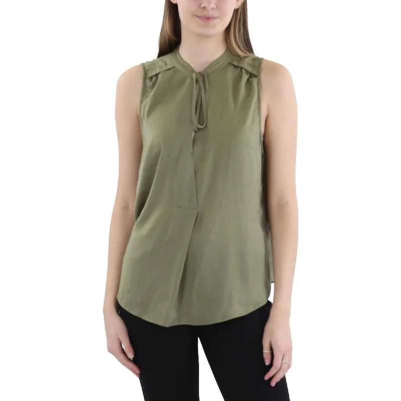 Womens Gathered Sleeveless Pullover TopPullovernow