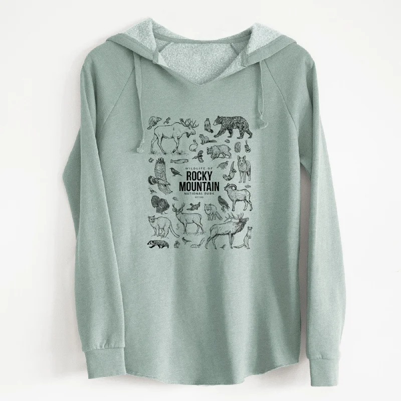 Oversized HoodiesWildlife of the Rocky Mountain National Park - Cali Wave Hooded Sweatshirt